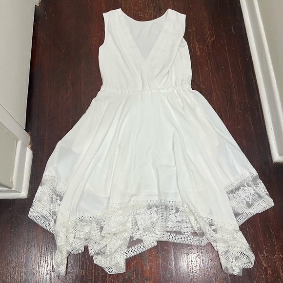 Maje white Rushane Midi Dress - Picture 11 of 14